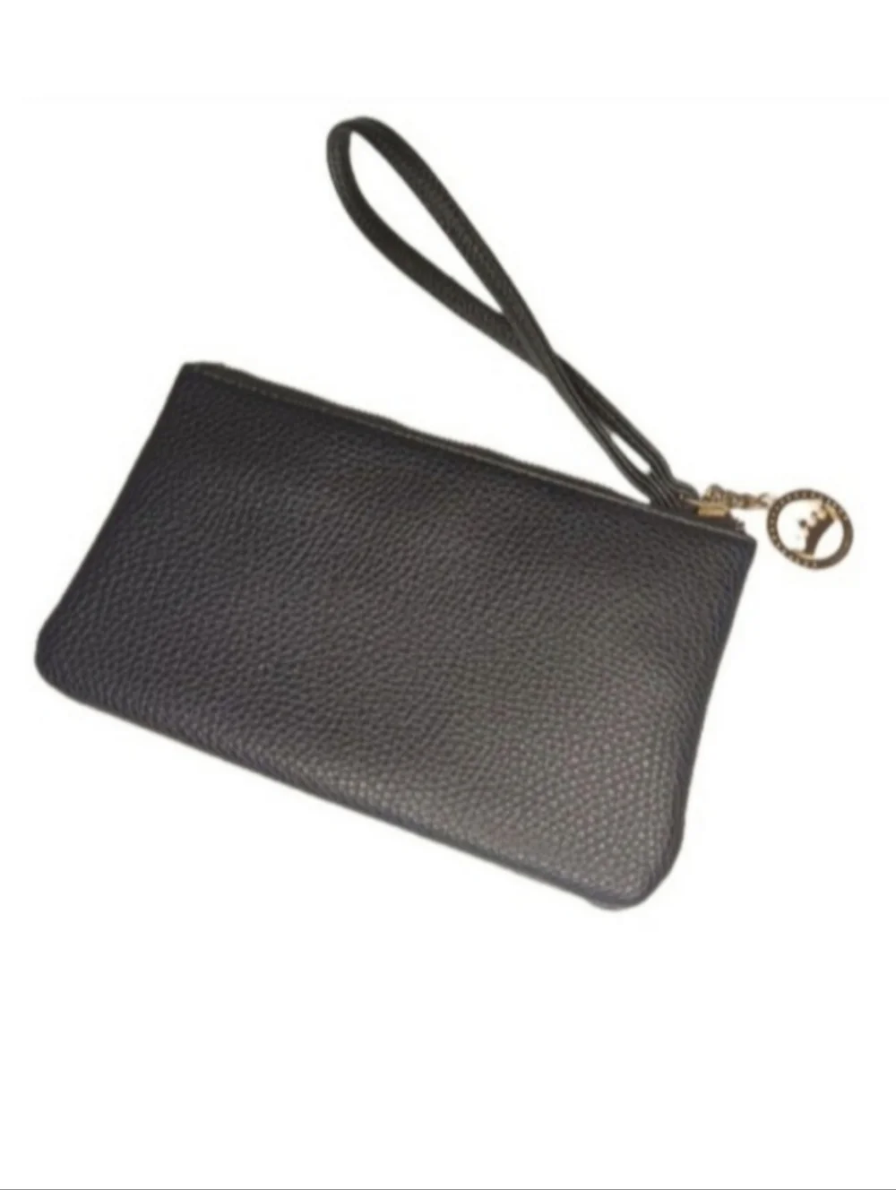 Juicy Couture Black Wristlet | EUC | Goldtone Charm